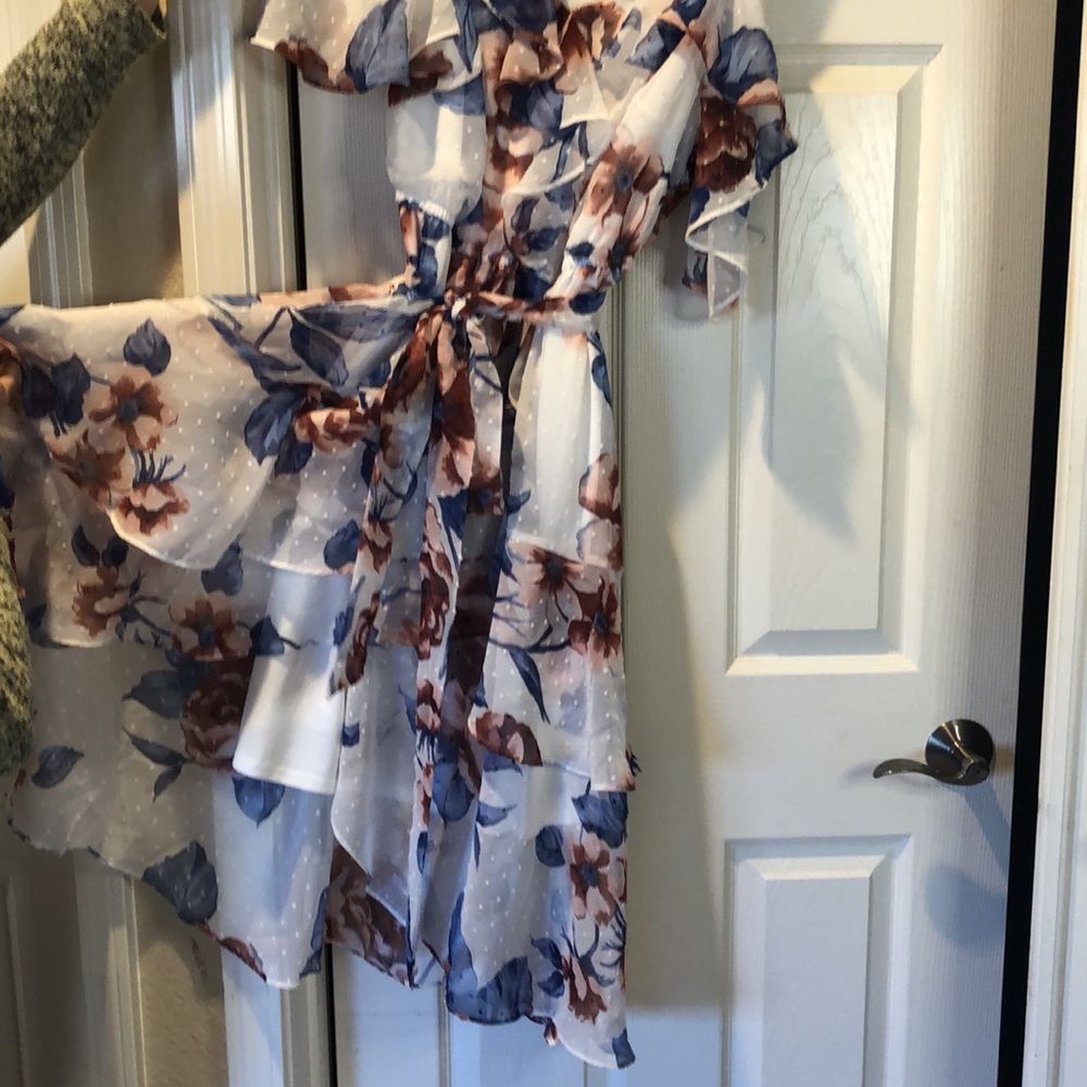 Lane Bryant Floral Ruffle Dress - Picture 3 of 6
